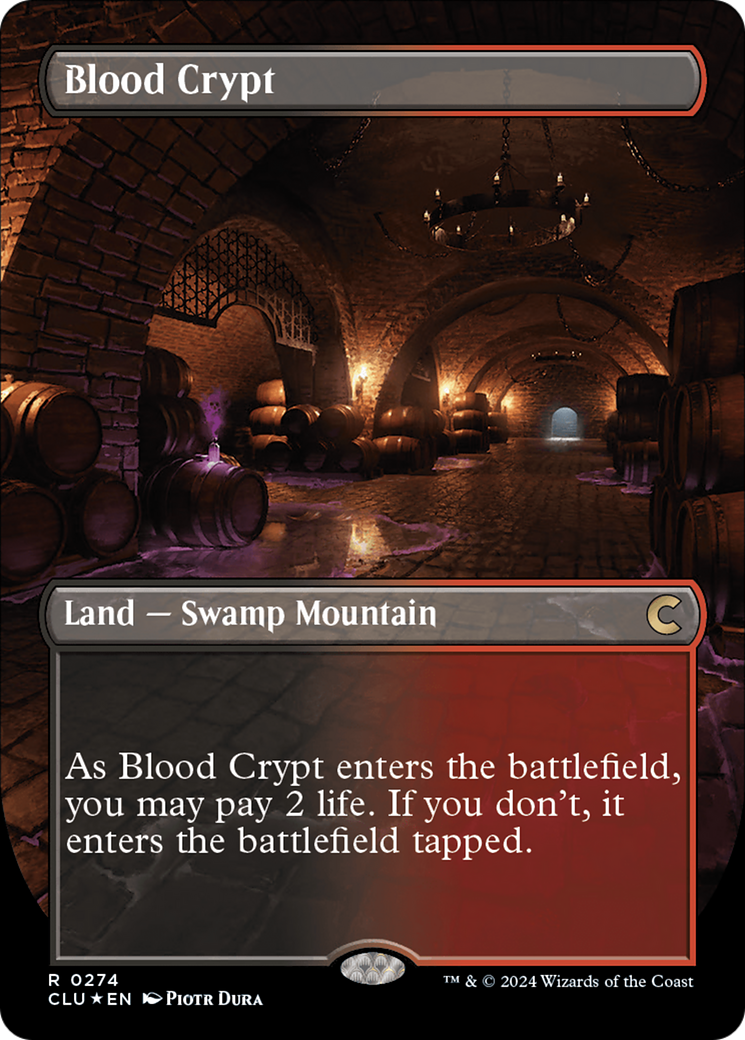 Blood Crypt (Borderless) [Ravnica: Clue Edition] | Eastridge Sports Cards & Games