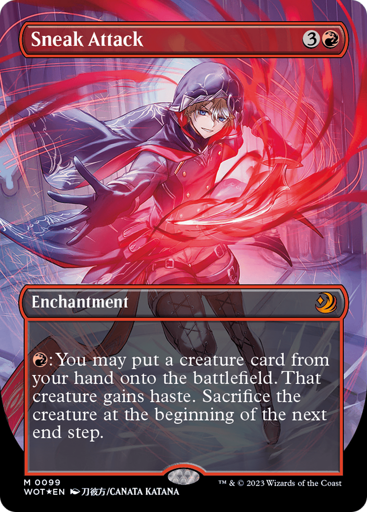 Sneak Attack (Anime Borderless) (Confetti Foil) [Wilds of Eldraine: Enchanting Tales] | Eastridge Sports Cards & Games