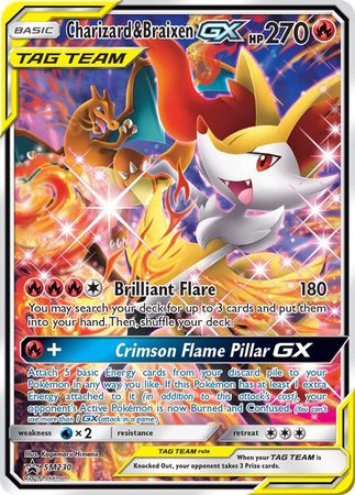 Charizard & Braixen GX (SM230) (Jumbo Card) [Sun & Moon: Black Star Promos] | Eastridge Sports Cards & Games