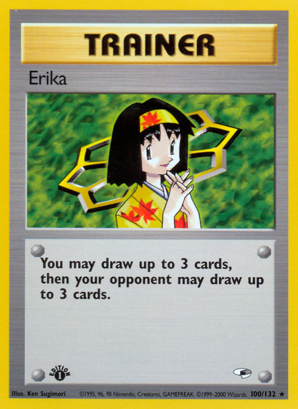 Erika (100/132) [Gym Heroes 1st Edition] | Eastridge Sports Cards & Games