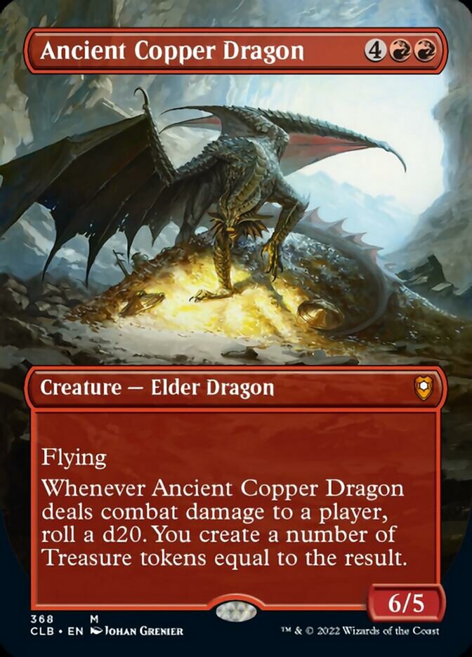 Ancient Copper Dragon (Borderless Alternate Art) [Commander Legends: Battle for Baldur's Gate] | Eastridge Sports Cards & Games