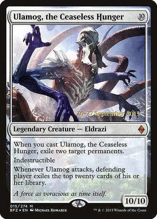 Ulamog, the Ceaseless Hunger [Battle for Zendikar Promos] | Eastridge Sports Cards & Games