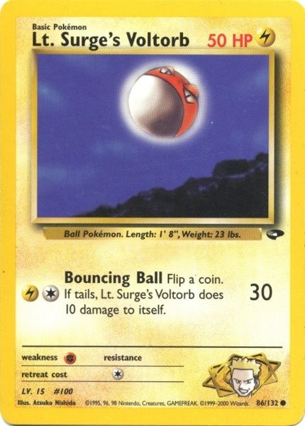 Lt. Surge's Voltorb (86/132) [Gym Challenge Unlimited] | Eastridge Sports Cards & Games