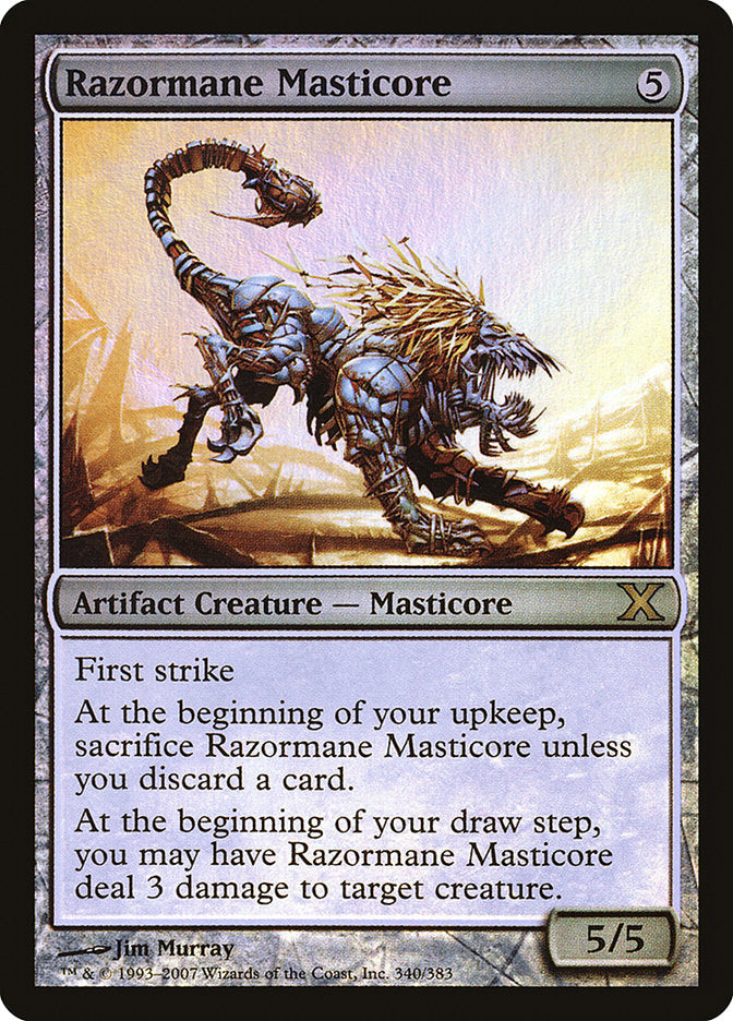 Razormane Masticore (Premium Foil) [Tenth Edition] | Eastridge Sports Cards & Games