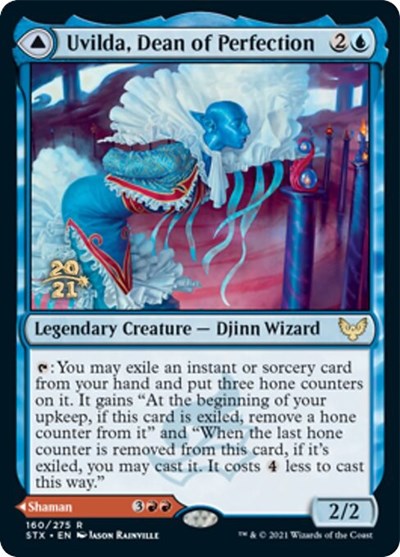 Uvilda, Dean of Perfection // Nassari, Dean of Expression [Strixhaven: School of Mages Prerelease Promos] | Eastridge Sports Cards & Games