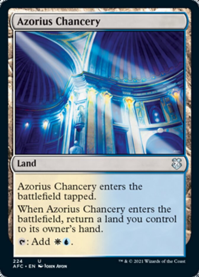 Azorius Chancery [Dungeons & Dragons: Adventures in the Forgotten Realms Commander] | Eastridge Sports Cards & Games