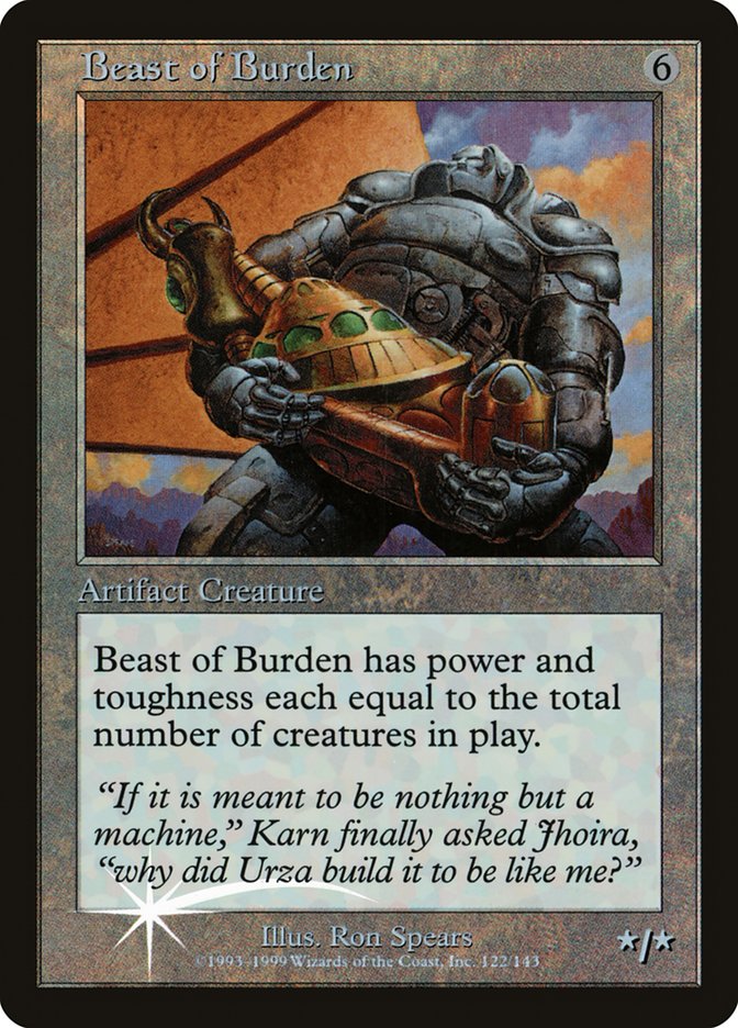 Beast of Burden (Misprinted) [Urza's Legacy Promos] | Eastridge Sports Cards & Games