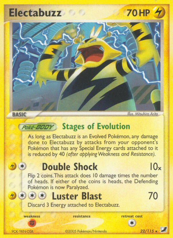 Electabuzz (22/115) [EX: Unseen Forces] | Eastridge Sports Cards & Games