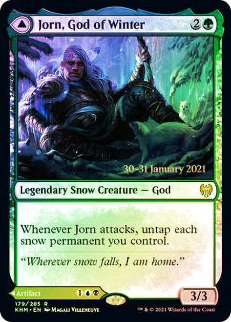 Jorn, God of Winter // Kaldring, the Rimestaff   [Kaldheim Prerelease Promos] | Eastridge Sports Cards & Games