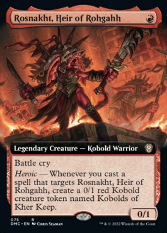 Rosnakht, Heir of Rohgahh (Extended Art) [Dominaria United Commander] | Eastridge Sports Cards & Games