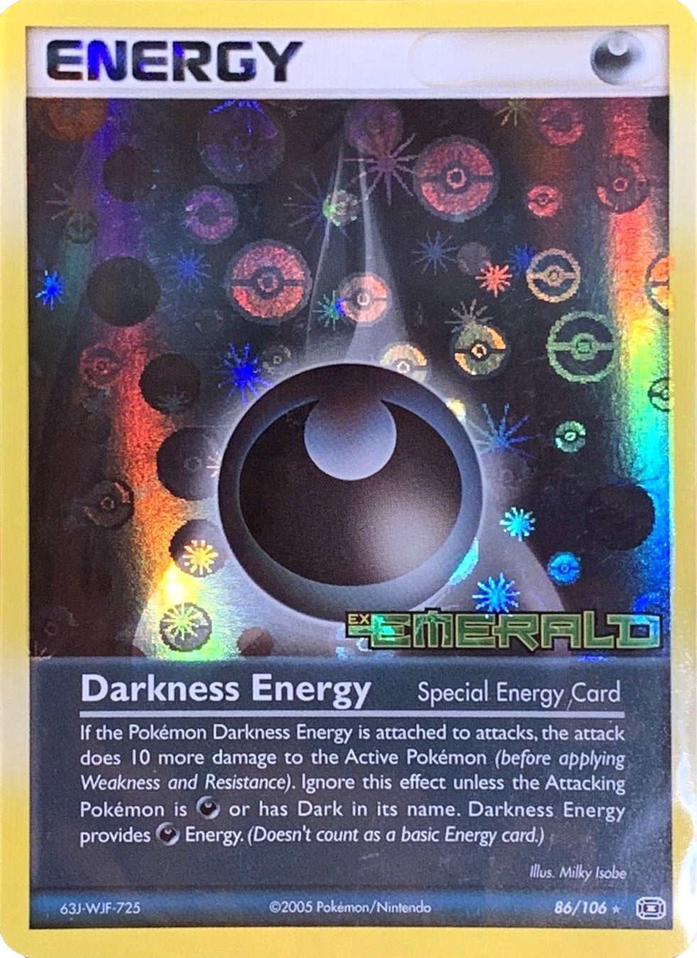 Darkness Energy (86/106) (Stamped) [EX: Emerald] | Eastridge Sports Cards & Games