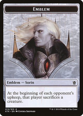 Emblem - Sorin, Solemn Visitor [Khans of Tarkir Tokens] | Eastridge Sports Cards & Games