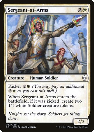 Sergeant-at-Arms [Dominaria] | Eastridge Sports Cards & Games