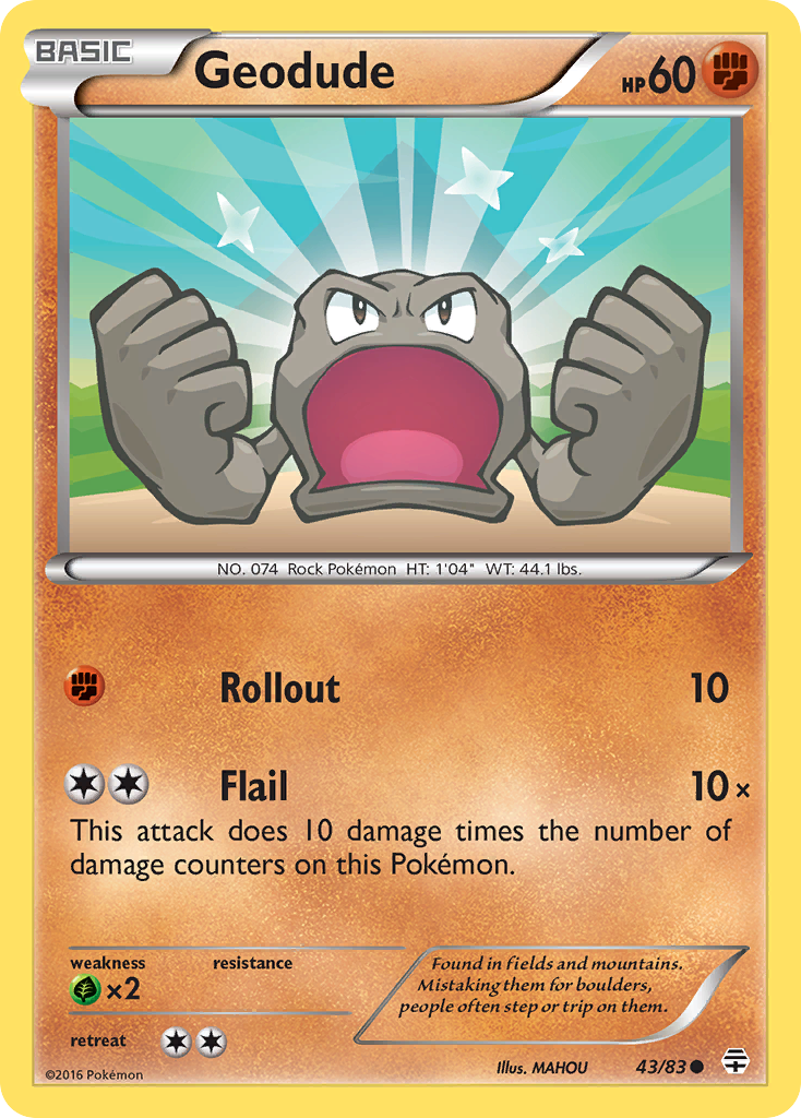 Geodude (43/83) [XY: Generations] | Eastridge Sports Cards & Games