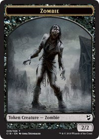 Zombie // Shapeshifter Double-sided Token [Commander 2018 Tokens] | Eastridge Sports Cards & Games