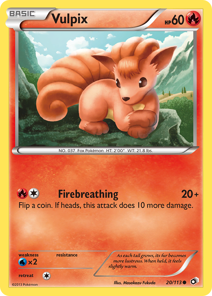 Vulpix (20/113) [Black & White: Legendary Treasures] | Eastridge Sports Cards & Games