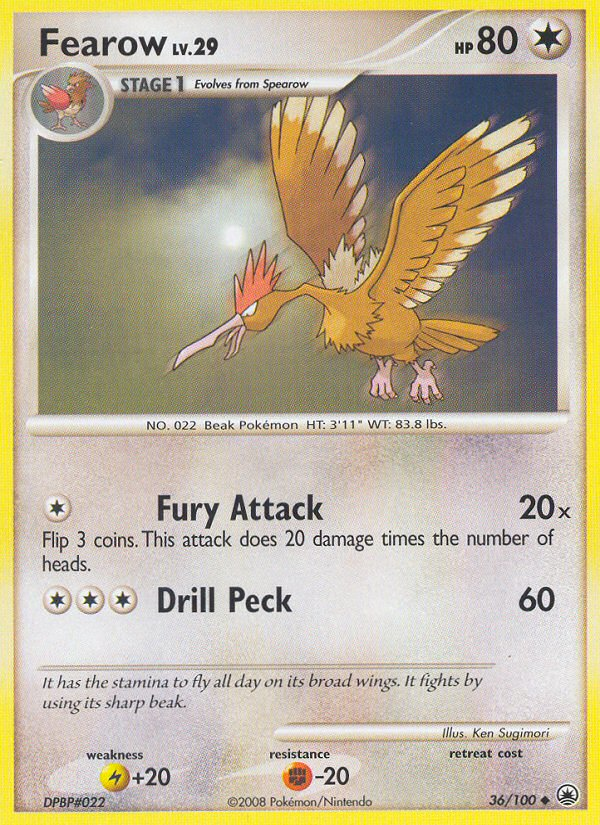 Fearow (36/100) [Diamond & Pearl: Majestic Dawn] | Eastridge Sports Cards & Games