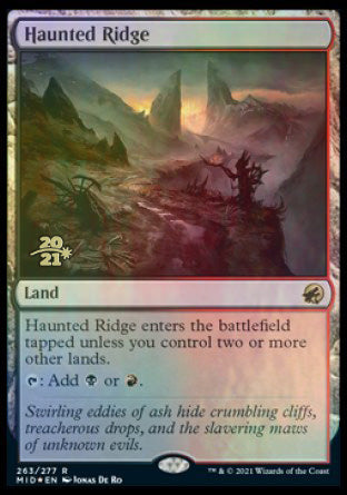 Haunted Ridge [Innistrad: Midnight Hunt Prerelease Promos] | Eastridge Sports Cards & Games