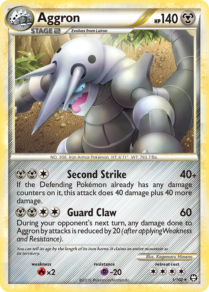 Aggron (1/102) [HeartGold & SoulSilver: Triumphant] | Eastridge Sports Cards & Games