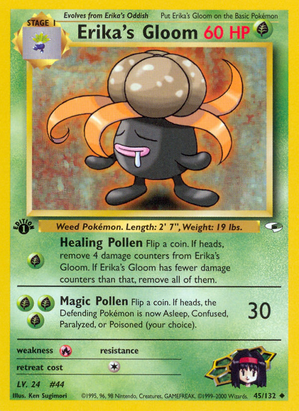 Erika's Gloom (45/132) [Gym Heroes 1st Edition] | Eastridge Sports Cards & Games