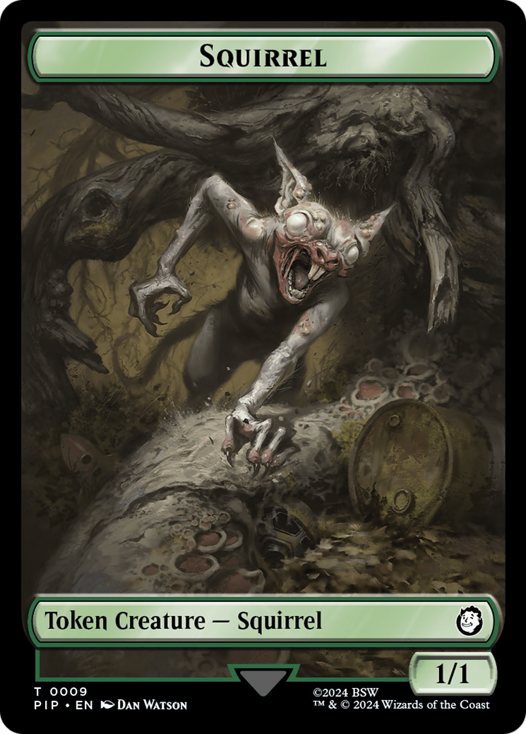 Radiation // Squirrel Double-Sided Token [Fallout Tokens] | Eastridge Sports Cards & Games