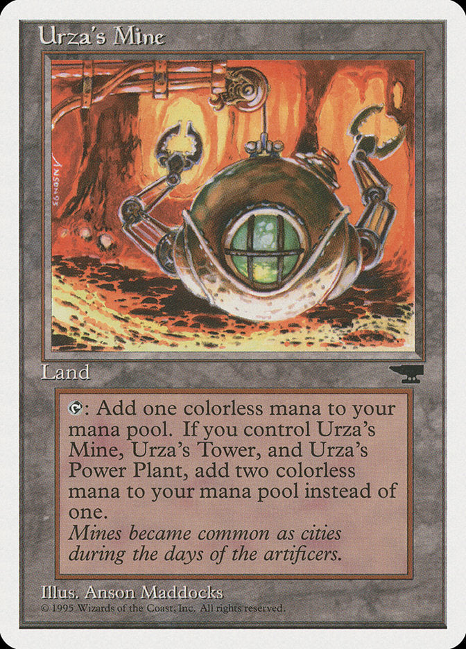 Urza's Mine (Orange Background) [Chronicles] | Eastridge Sports Cards & Games