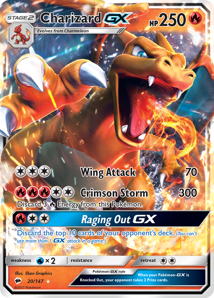 Charizard GX (20/147) [Sun & Moon: Burning Shadows] | Eastridge Sports Cards & Games