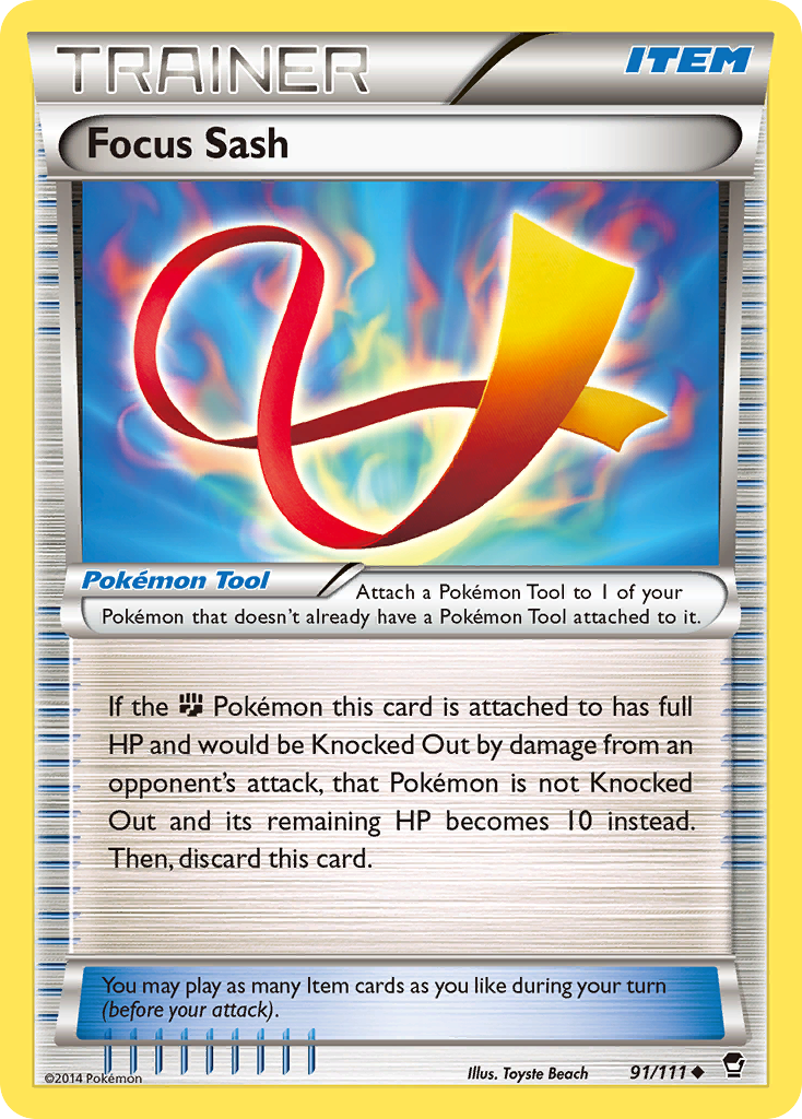 Focus Sash (91/111) [XY: Furious Fists] | Eastridge Sports Cards & Games
