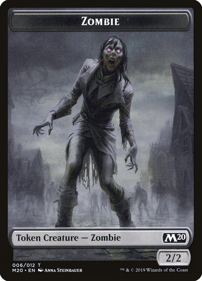 Dragon (002) // Zombie Double-Sided Token [Game Night 2019 Tokens] | Eastridge Sports Cards & Games