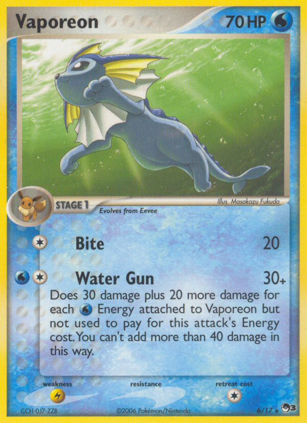 Vaporeon (6/17) [POP Series 3] | Eastridge Sports Cards & Games