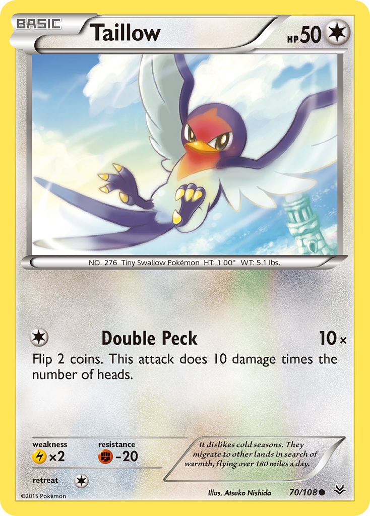 Taillow (70/108) [XY: Roaring Skies] | Eastridge Sports Cards & Games