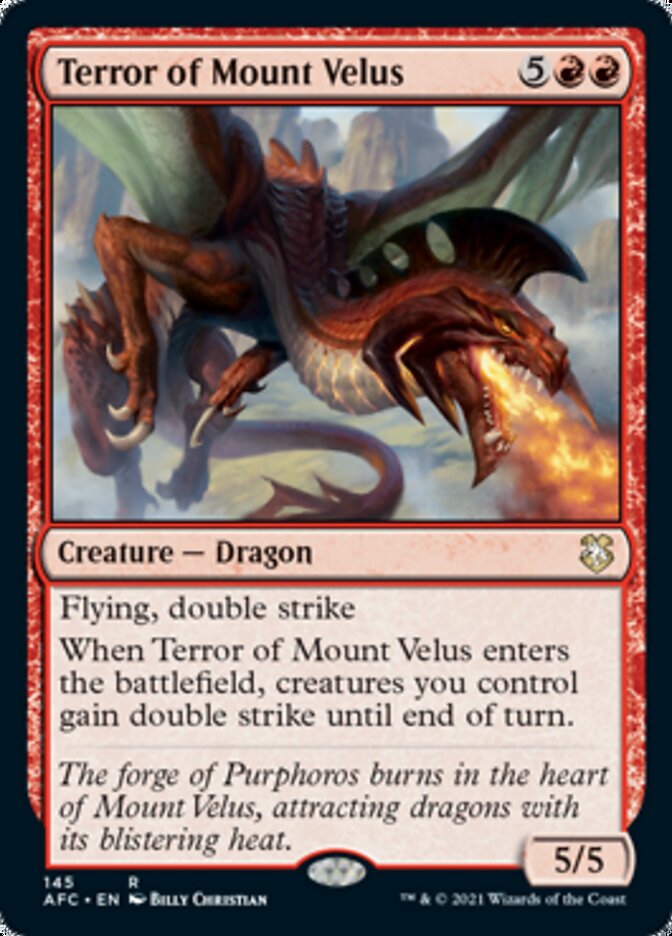 Terror of Mount Velus [Dungeons & Dragons: Adventures in the Forgotten Realms Commander] | Eastridge Sports Cards & Games