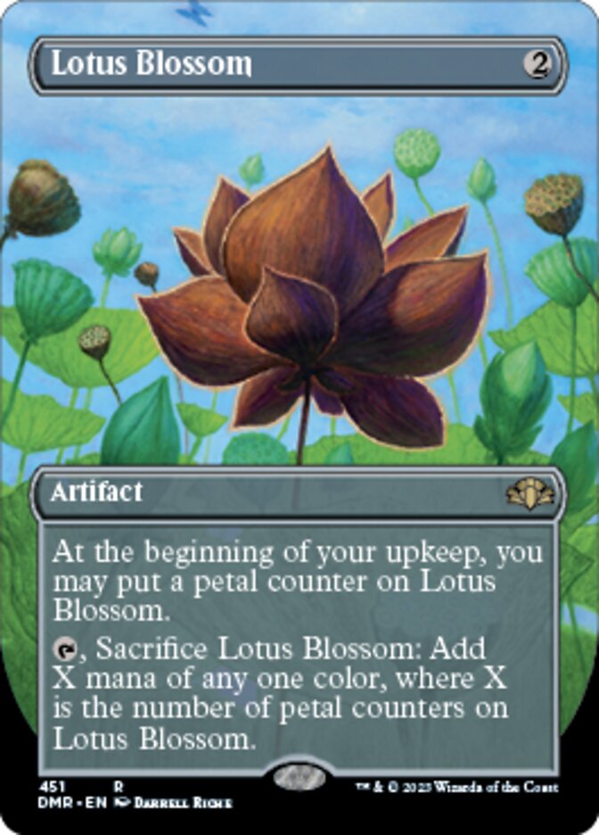 Lotus Blossom (Borderless Alternate Art) [Dominaria Remastered] | Eastridge Sports Cards & Games