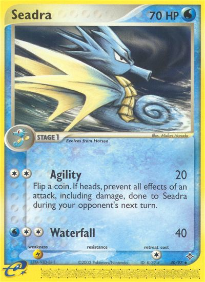 Seadra (40/97) [EX: Dragon] | Eastridge Sports Cards & Games