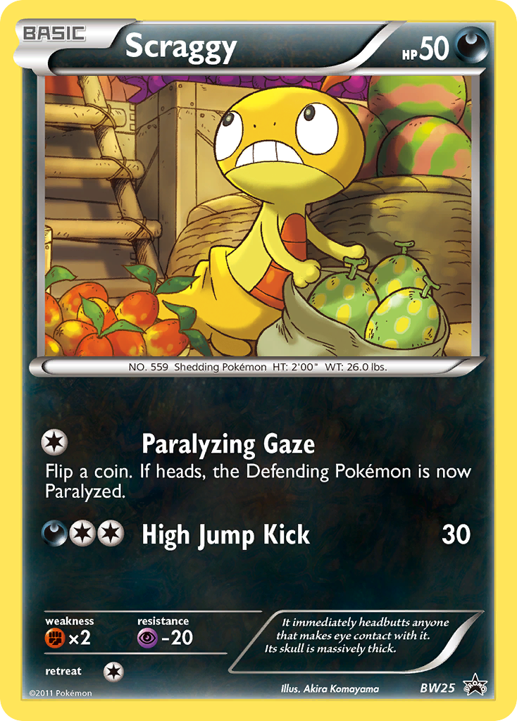 Scraggy (BW25) [Black & White: Black Star Promos] | Eastridge Sports Cards & Games