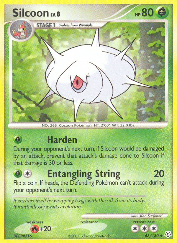 Silcoon (63/130) [Diamond & Pearl: Base Set] | Eastridge Sports Cards & Games