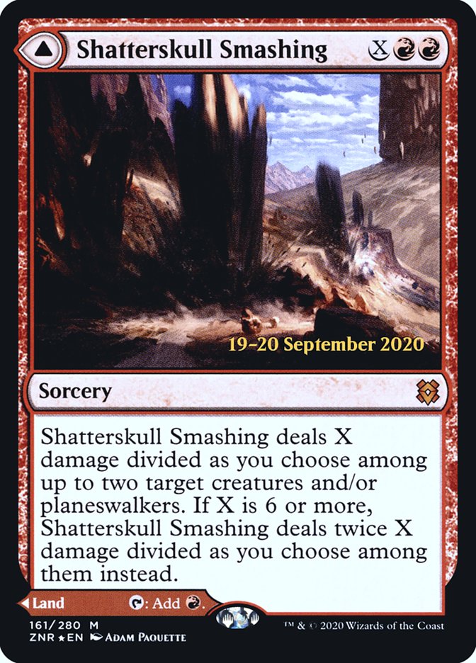 Shatterskull Smashing // Shatterskull, the Hammer Pass  [Zendikar Rising Prerelease Promos] | Eastridge Sports Cards & Games