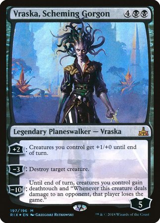 Vraska, Scheming Gorgon [Rivals of Ixalan] | Eastridge Sports Cards & Games