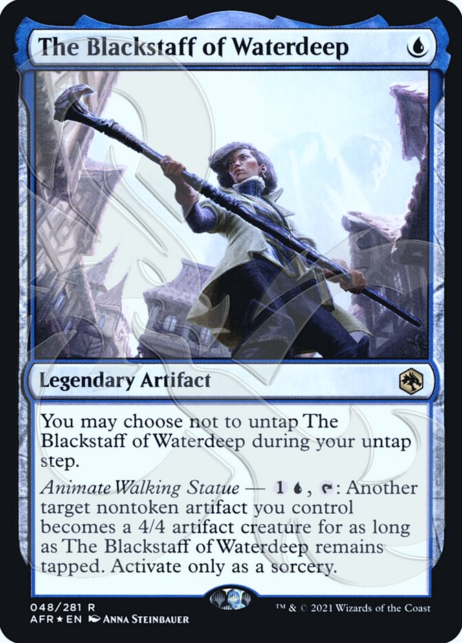The Blackstaff of Waterdeep (Ampersand Promo) [Dungeons & Dragons: Adventures in the Forgotten Realms Promos] | Eastridge Sports Cards & Games