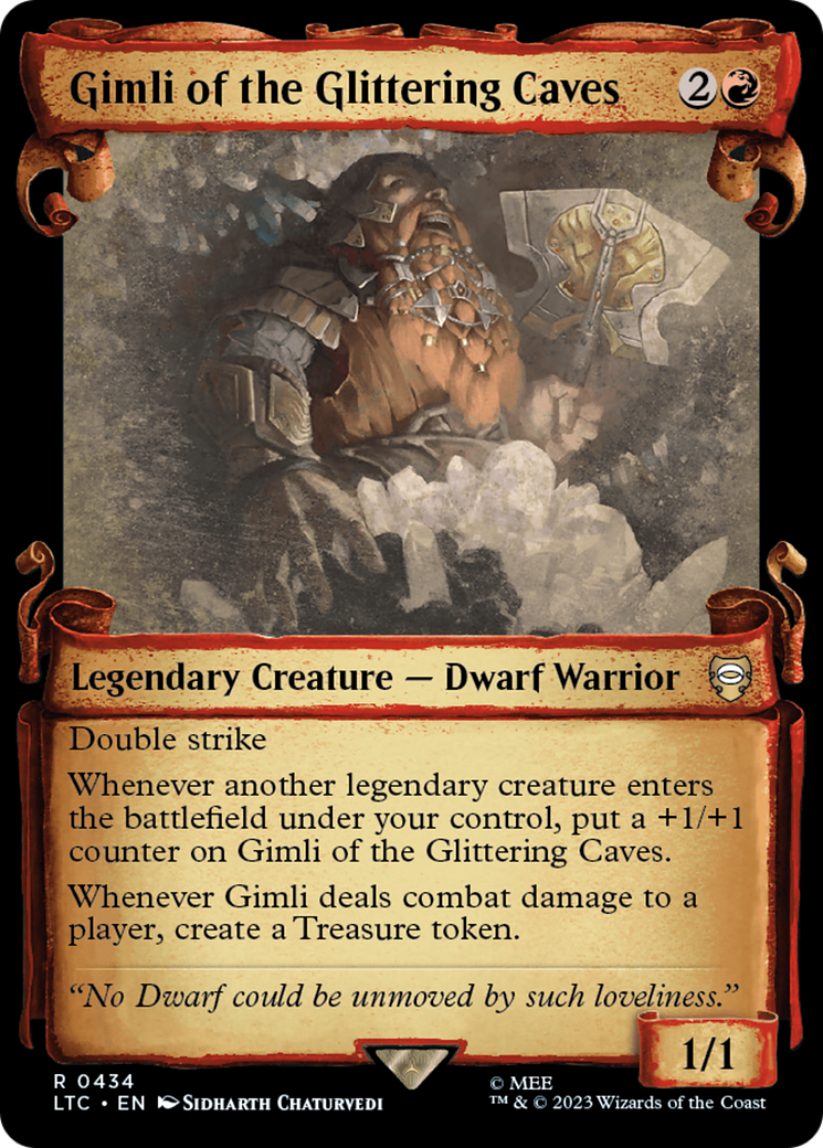 Gimli of the Glittering Caves [The Lord of the Rings: Tales of Middle-Earth Commander Showcase Scrolls] | Eastridge Sports Cards & Games