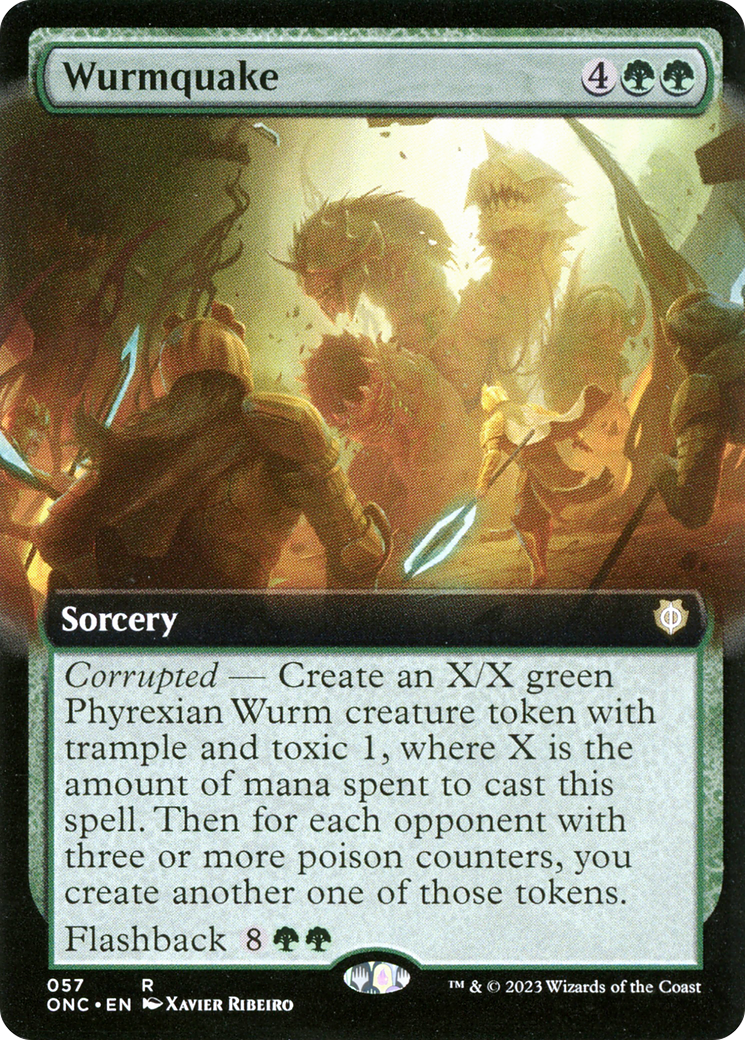 Wurmquake (Extended Art) [Phyrexia: All Will Be One Commander] | Eastridge Sports Cards & Games