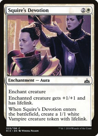 Squire's Devotion [Rivals of Ixalan] | Eastridge Sports Cards & Games