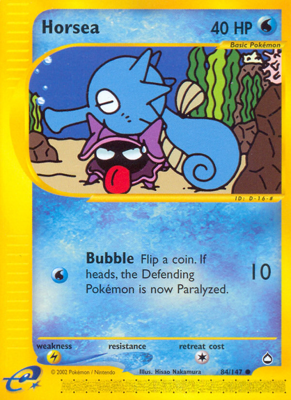 Horsea (84/147) [Aquapolis] | Eastridge Sports Cards & Games