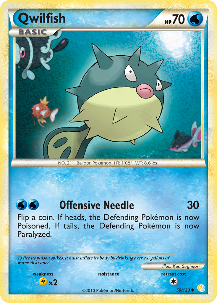Qwilfish (50/123) [HeartGold & SoulSilver: Base Set] | Eastridge Sports Cards & Games