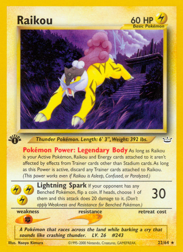 Raikou (22/64) [Neo Revelation 1st Edition] | Eastridge Sports Cards & Games