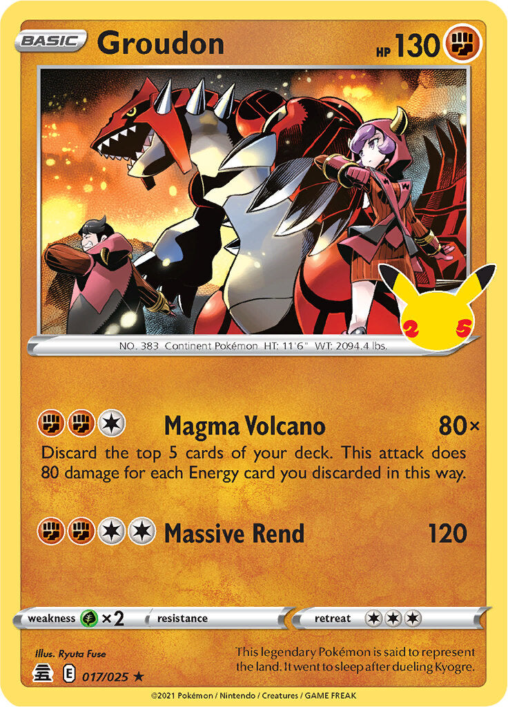 Groudon (017/025) [Celebrations: 25th Anniversary] | Eastridge Sports Cards & Games