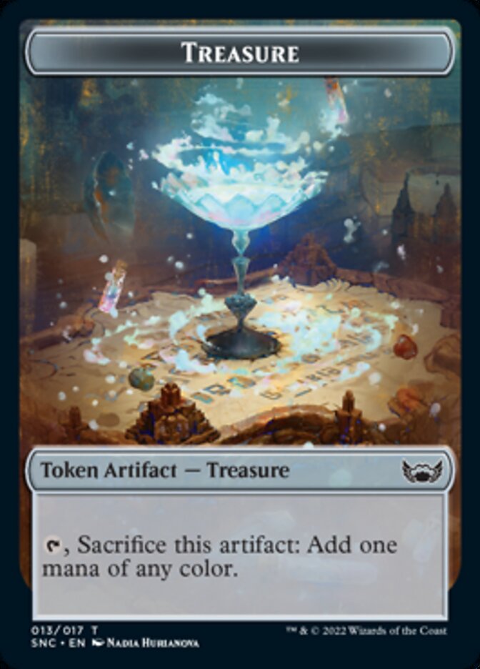 Thopter // Treasure (013) Double-sided Token [Streets of New Capenna Commander Tokens] | Eastridge Sports Cards & Games