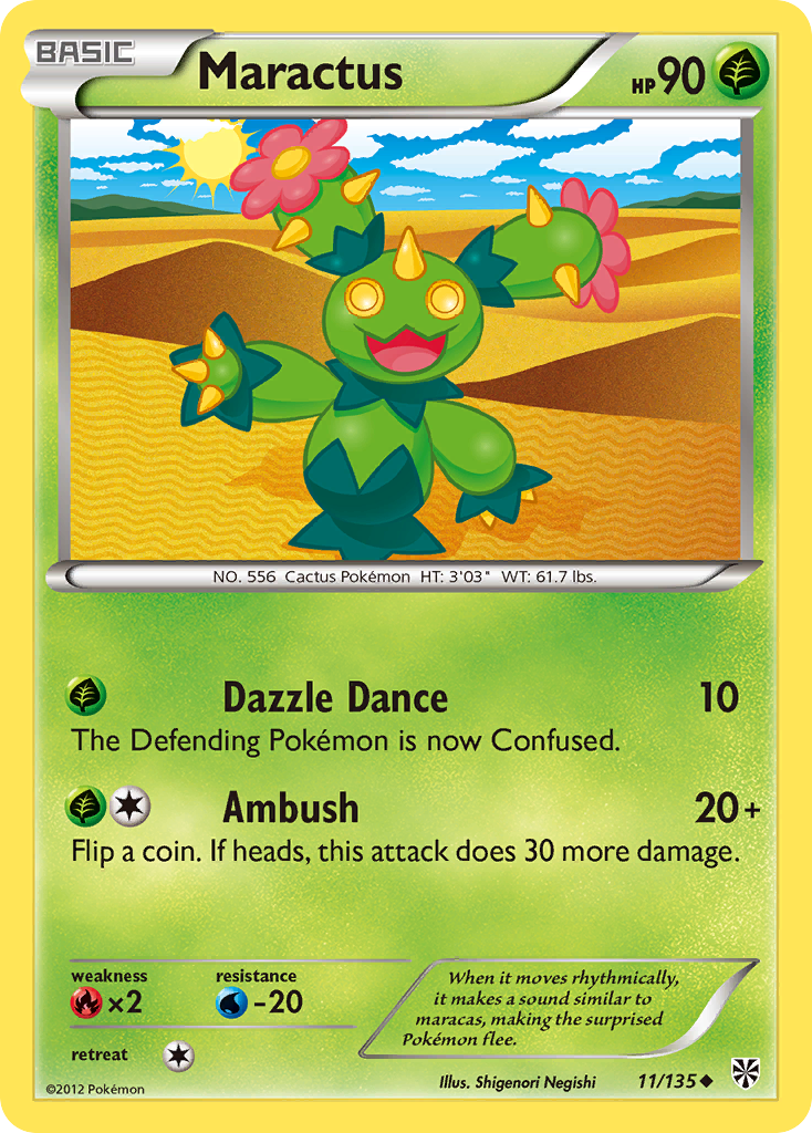 Maractus (11/135) [Black & White: Plasma Storm] | Eastridge Sports Cards & Games