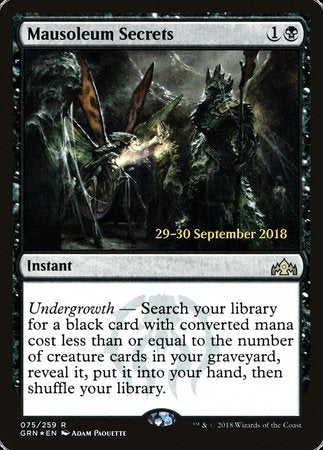 Mausoleum Secrets [Guilds of Ravnica Promos] | Eastridge Sports Cards & Games