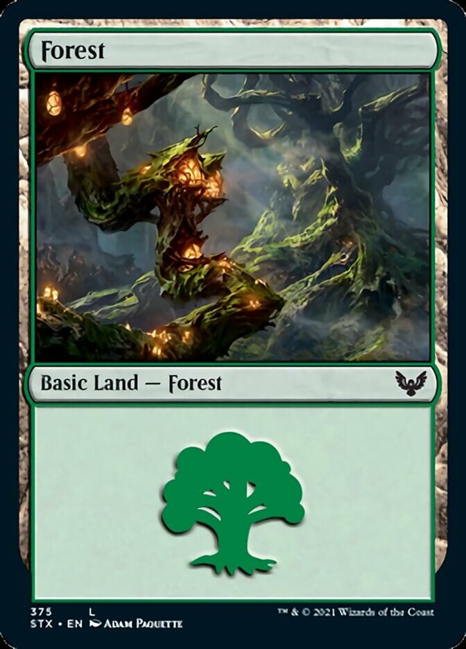 Forest (#375) [Strixhaven: School of Mages] | Eastridge Sports Cards & Games